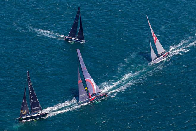 2016 S2H - Beau Geste leading Scallywag & Wild Oats XI - 2016 Rolex Sydney Hobart Yacht Race ©  Andrea Francolini Photography http://www.afrancolini.com/